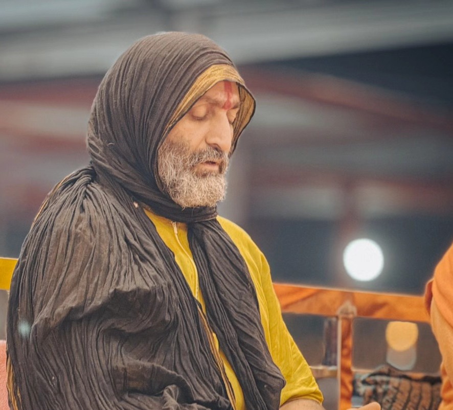 Maharaj in meditation