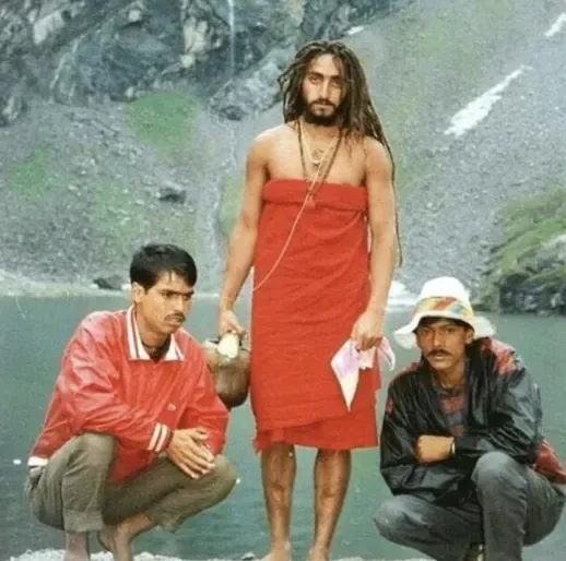 Maharaj at a glacial lake